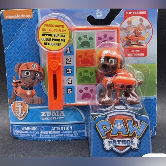 Paw Patrol Zuma and Marshall Back Flip Figures with score cards - Picture 7 of 7